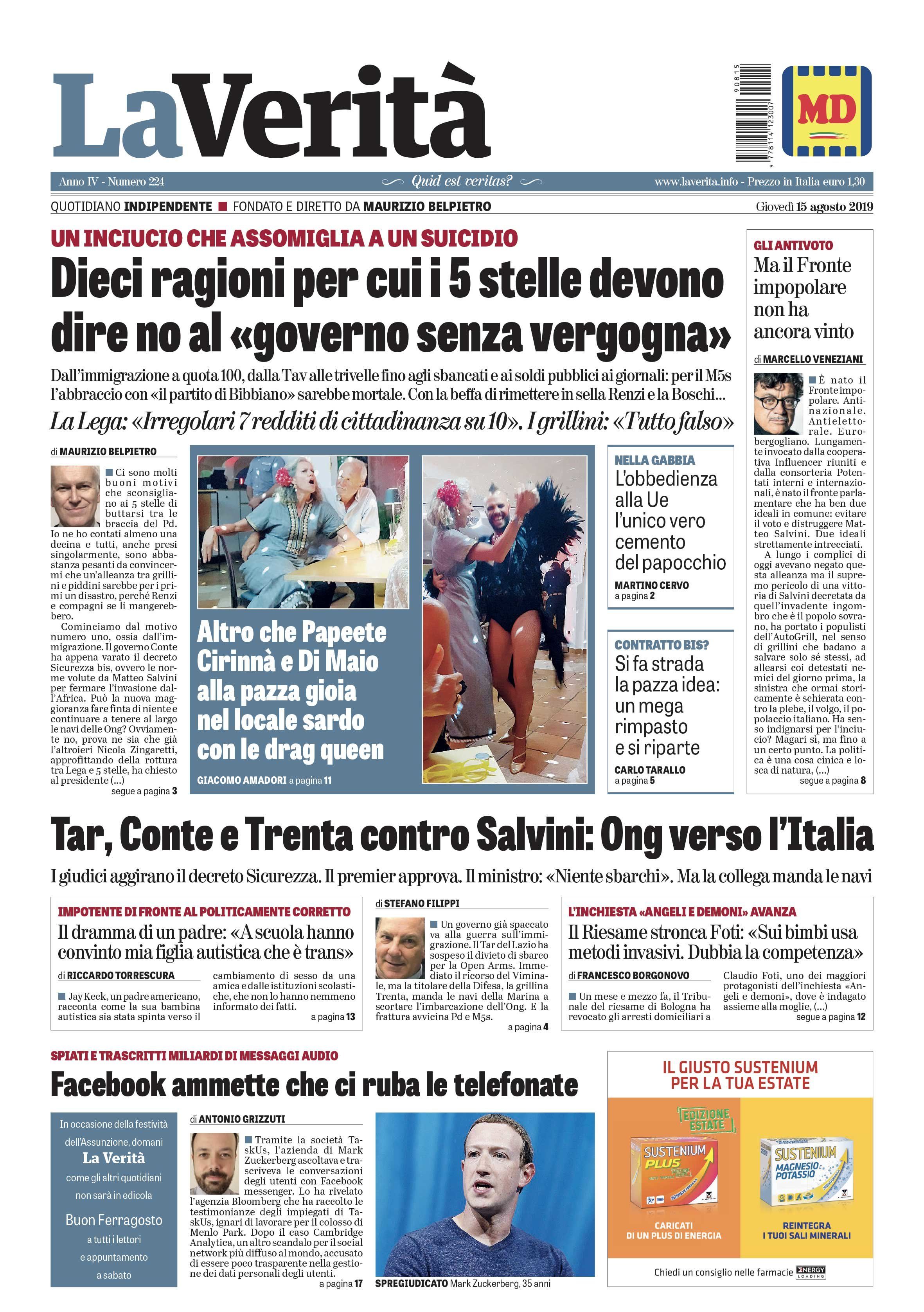 Oggi in edicola
