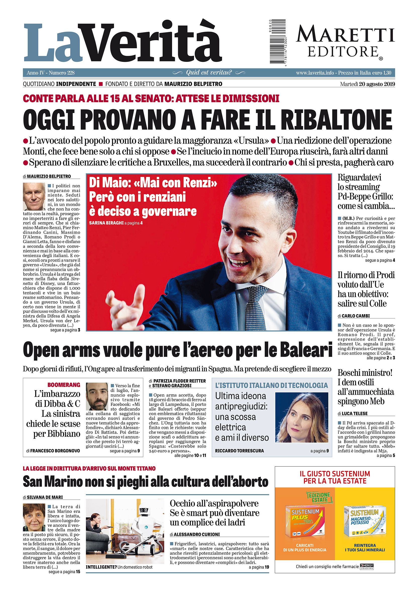 Oggi in edicola