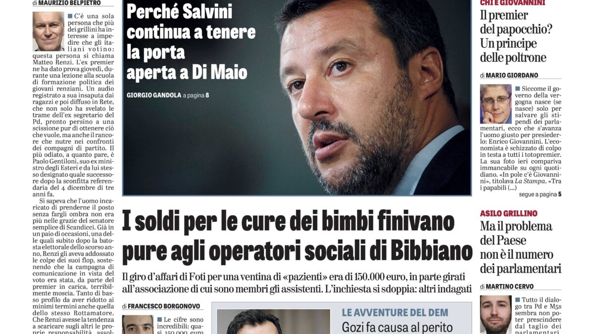 Oggi in edicola