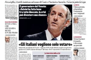 Oggi in edicola