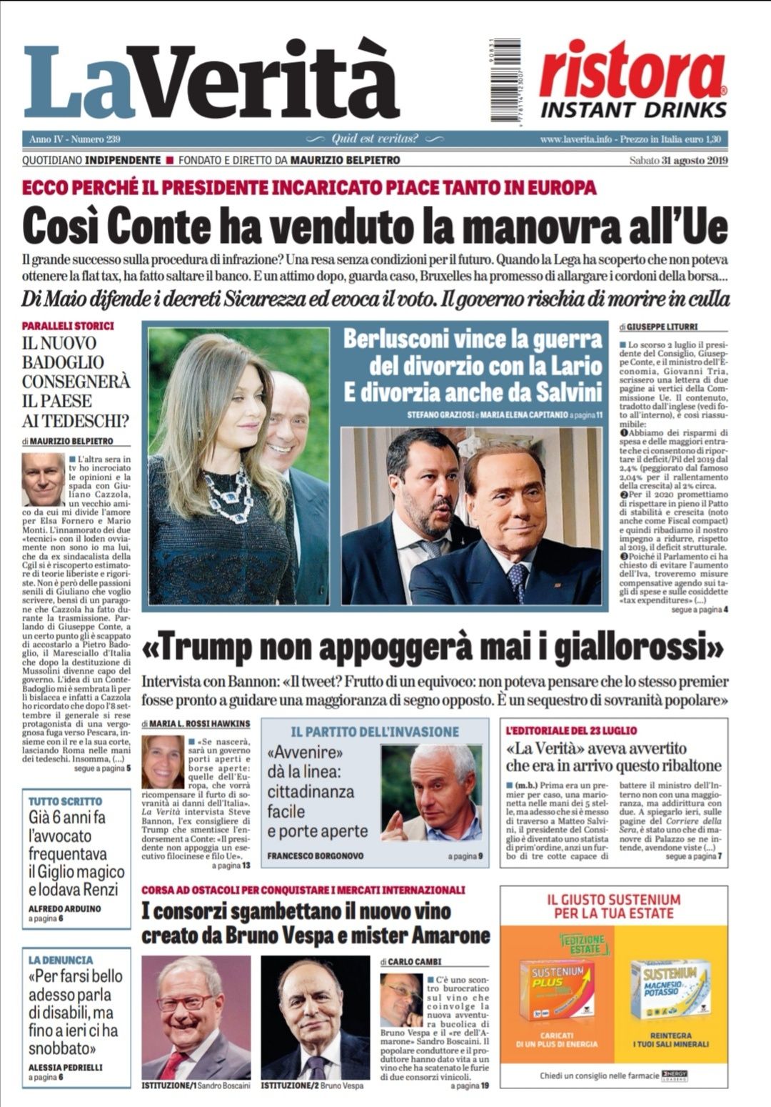 Oggi in edicola