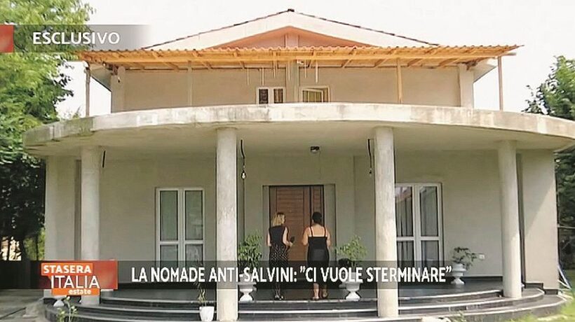 La «zingaraccia» nel villone abusivo: «Sono ai domiciliari: rubavo di tutto»