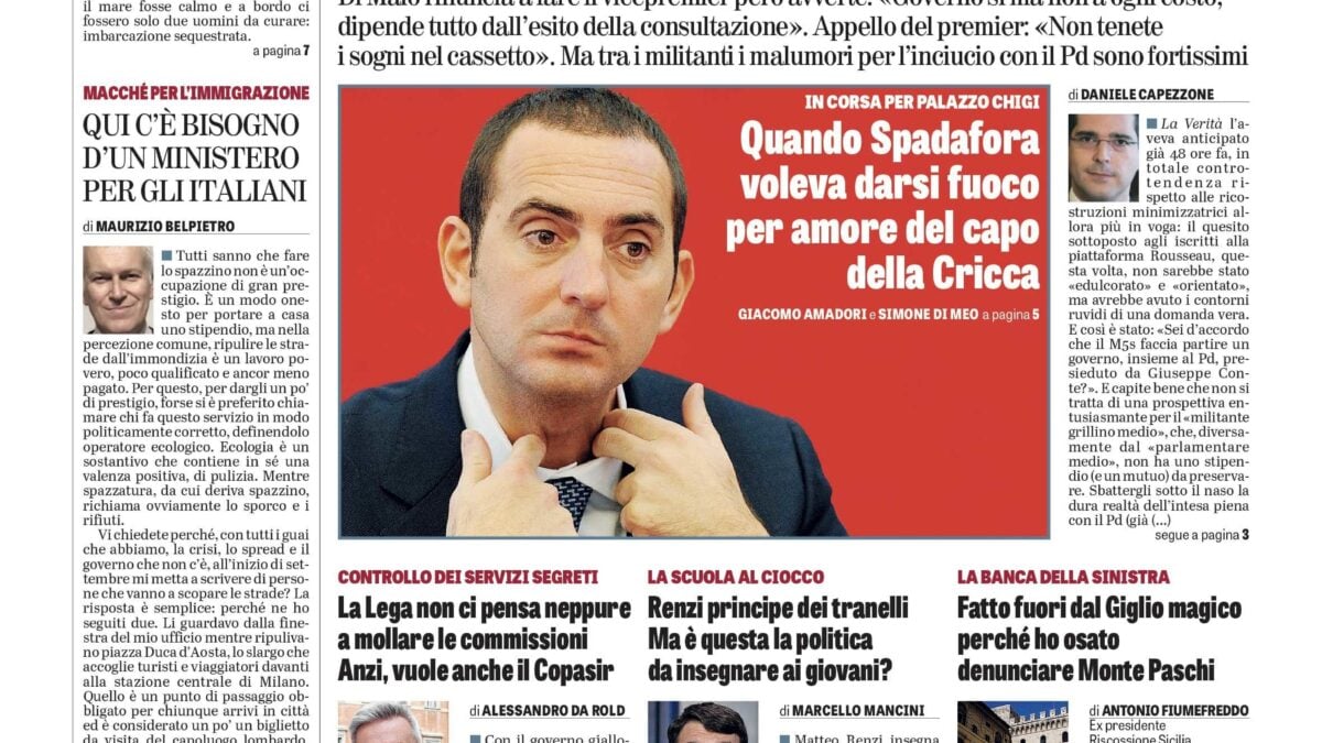 Oggi in edicola