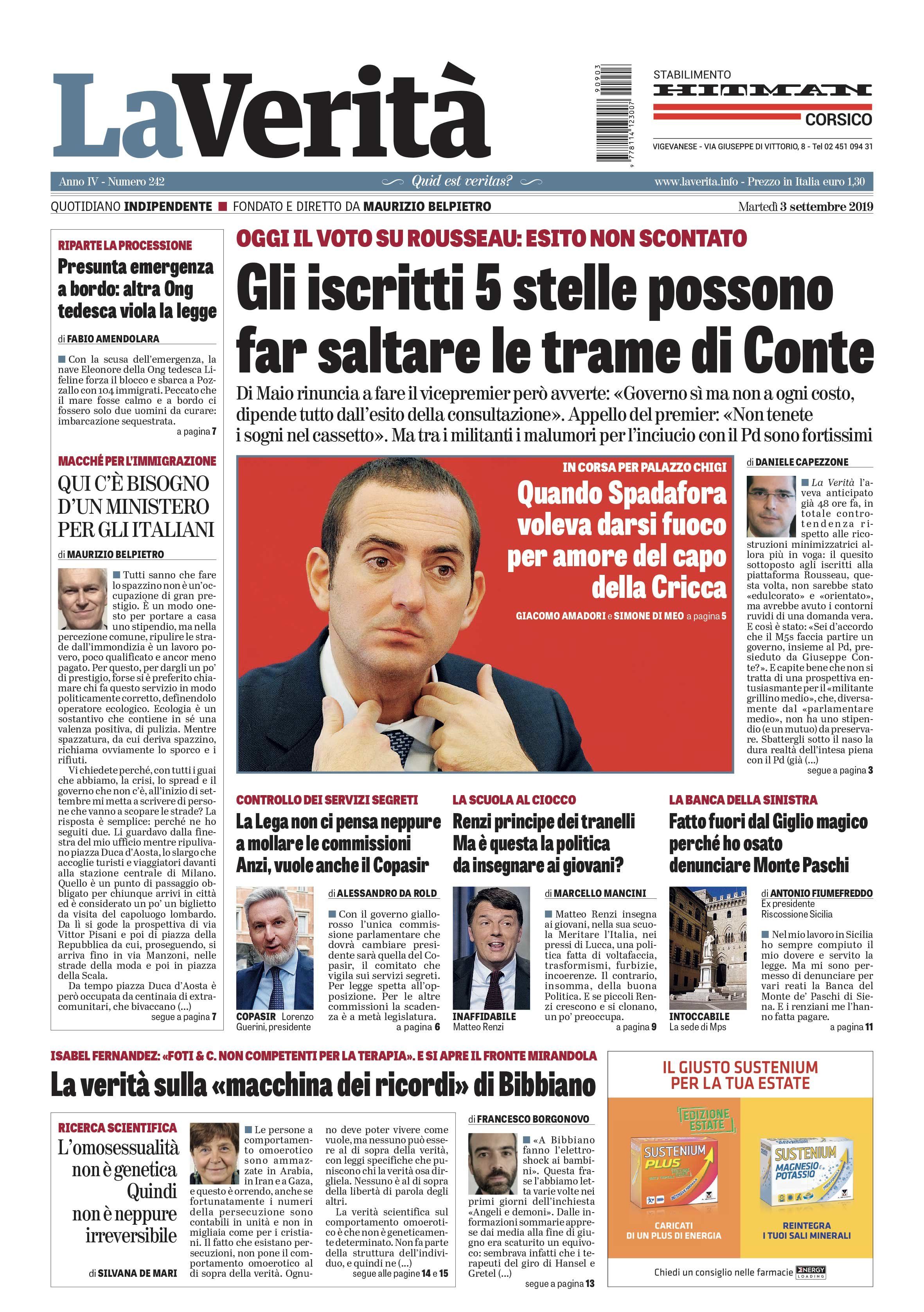 Oggi in edicola