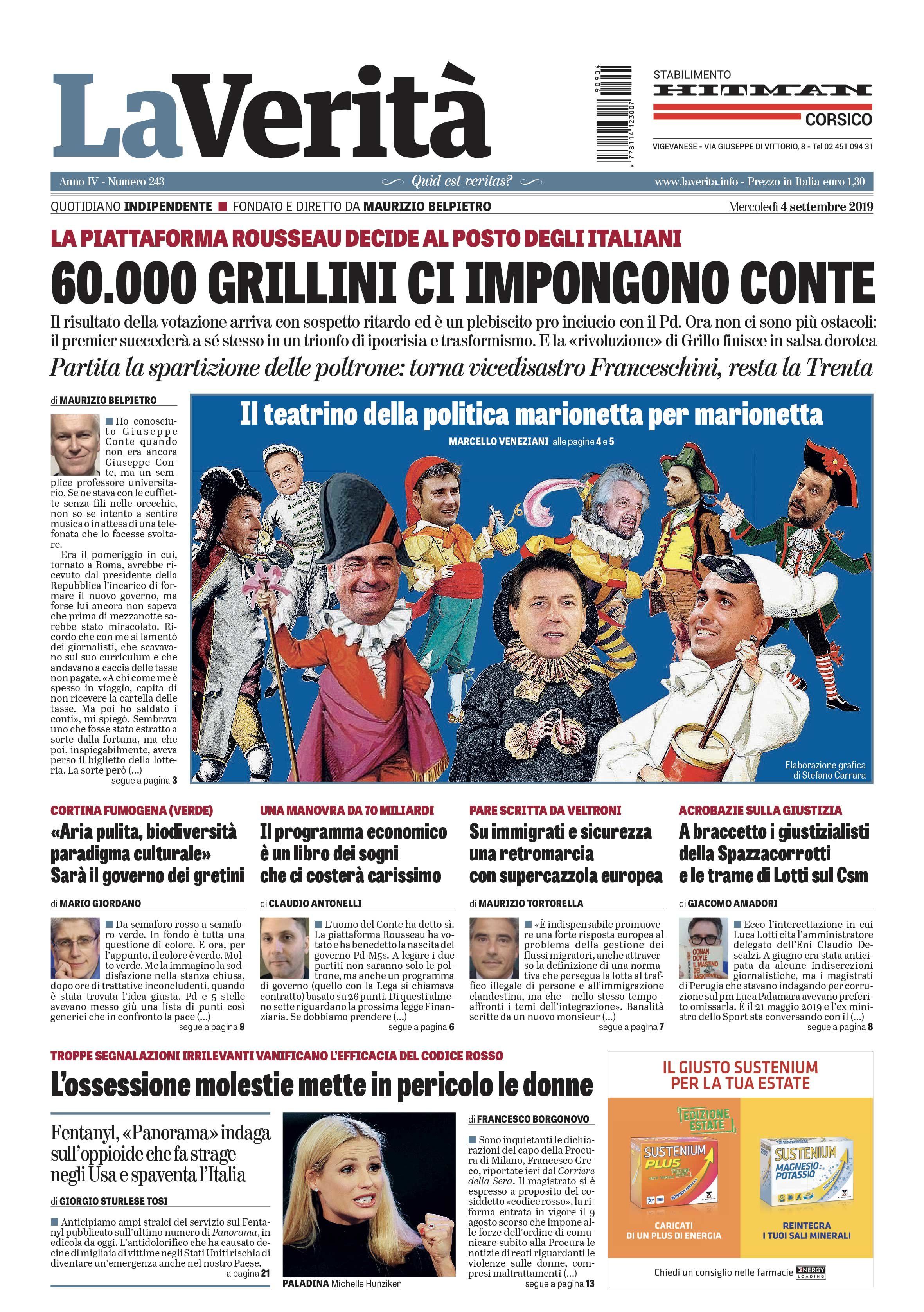 Oggi in edicola