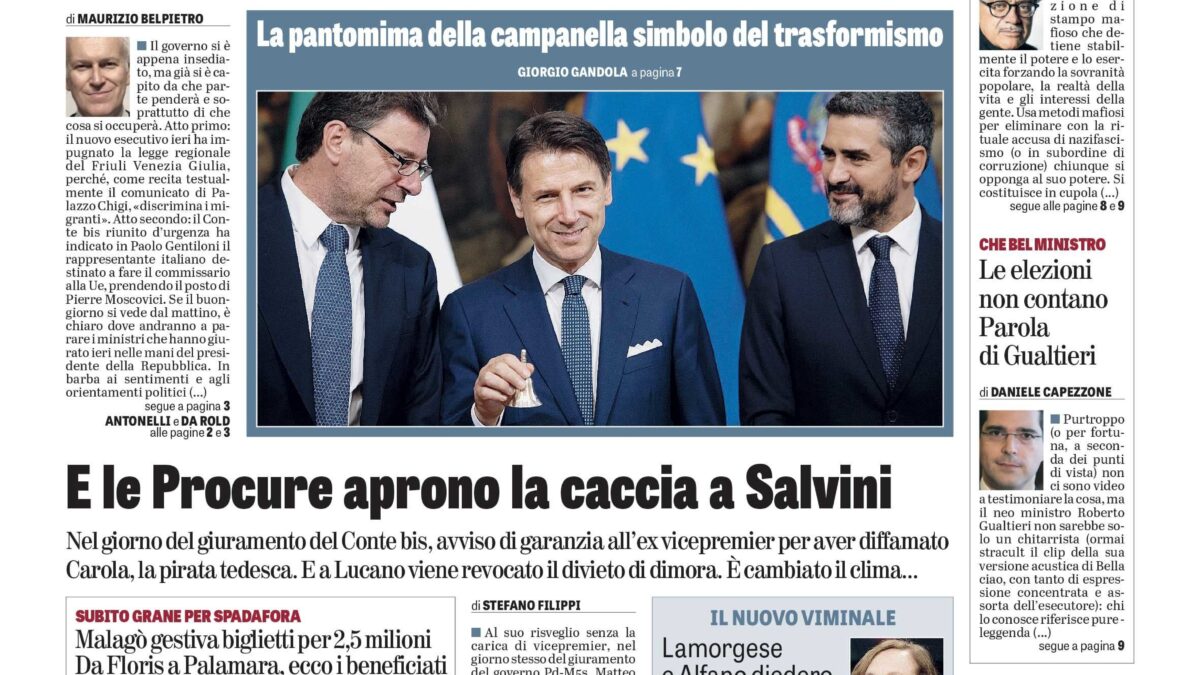 Oggi in edicola