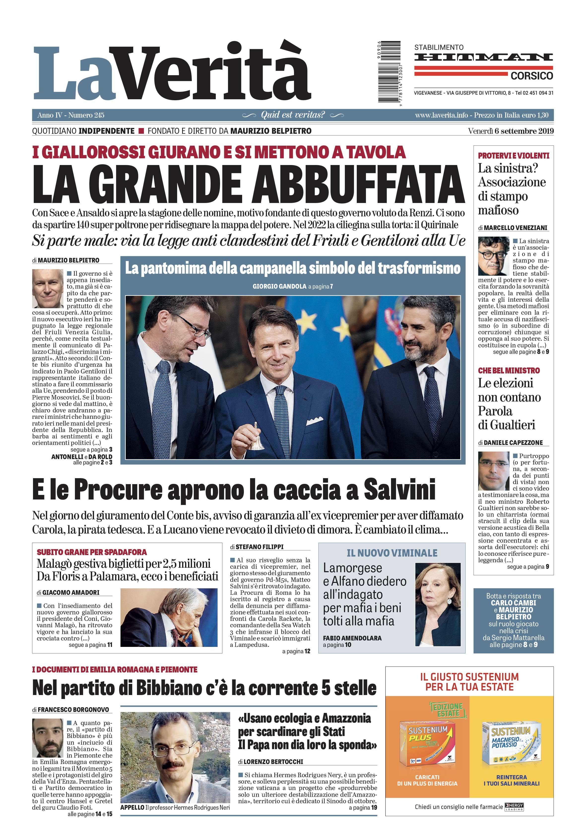 Oggi in edicola