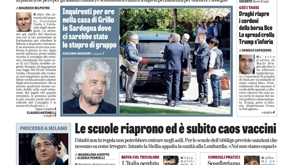 Oggi in edicola