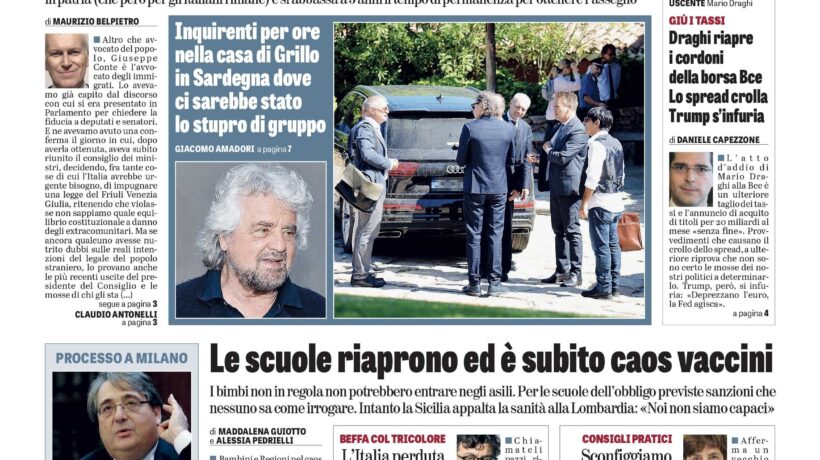 Oggi in edicola