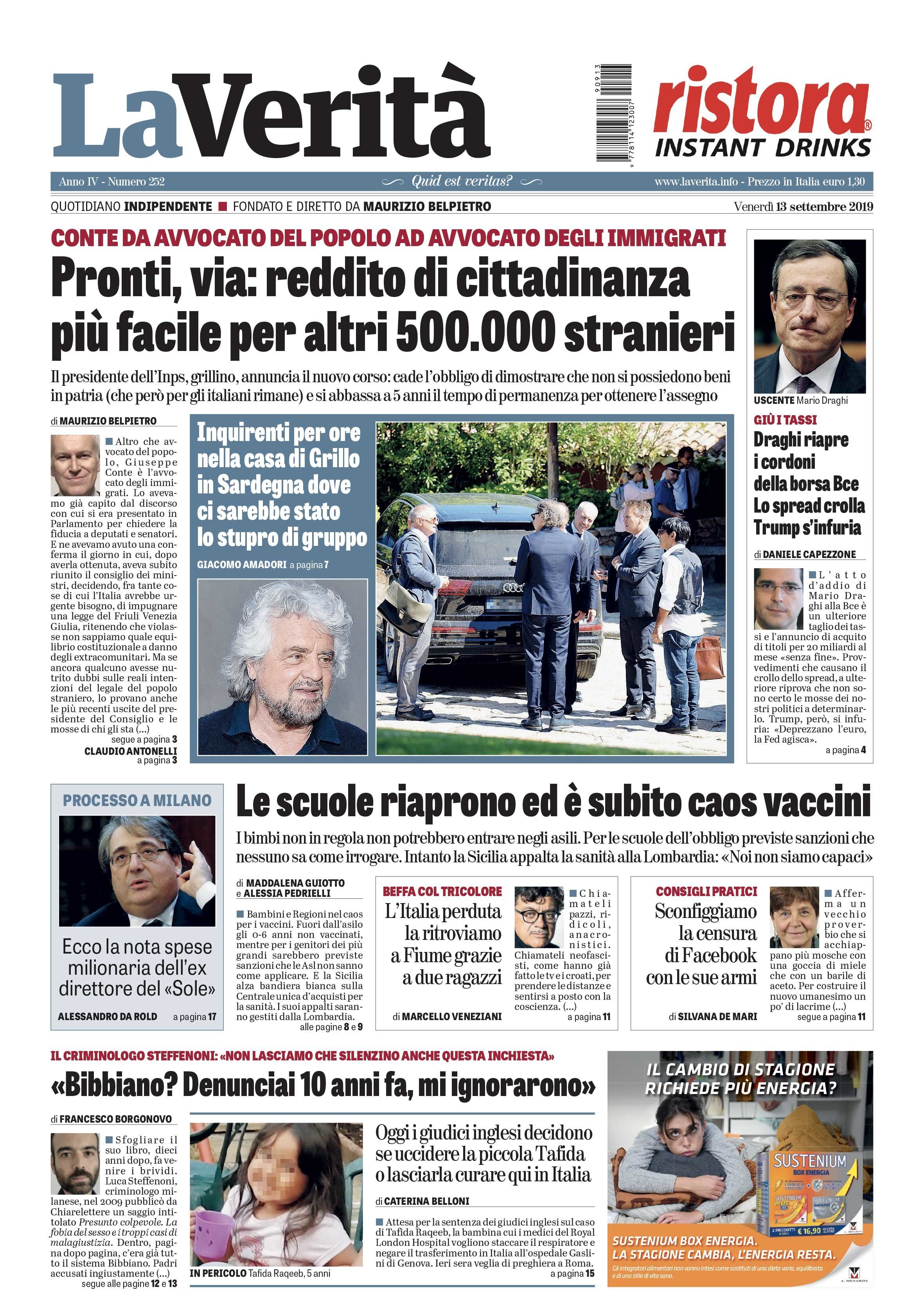 Oggi in edicola