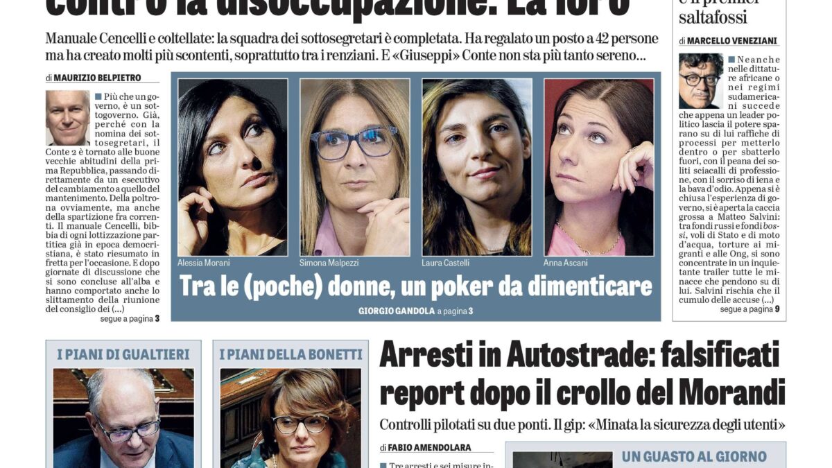 Oggi in edicola