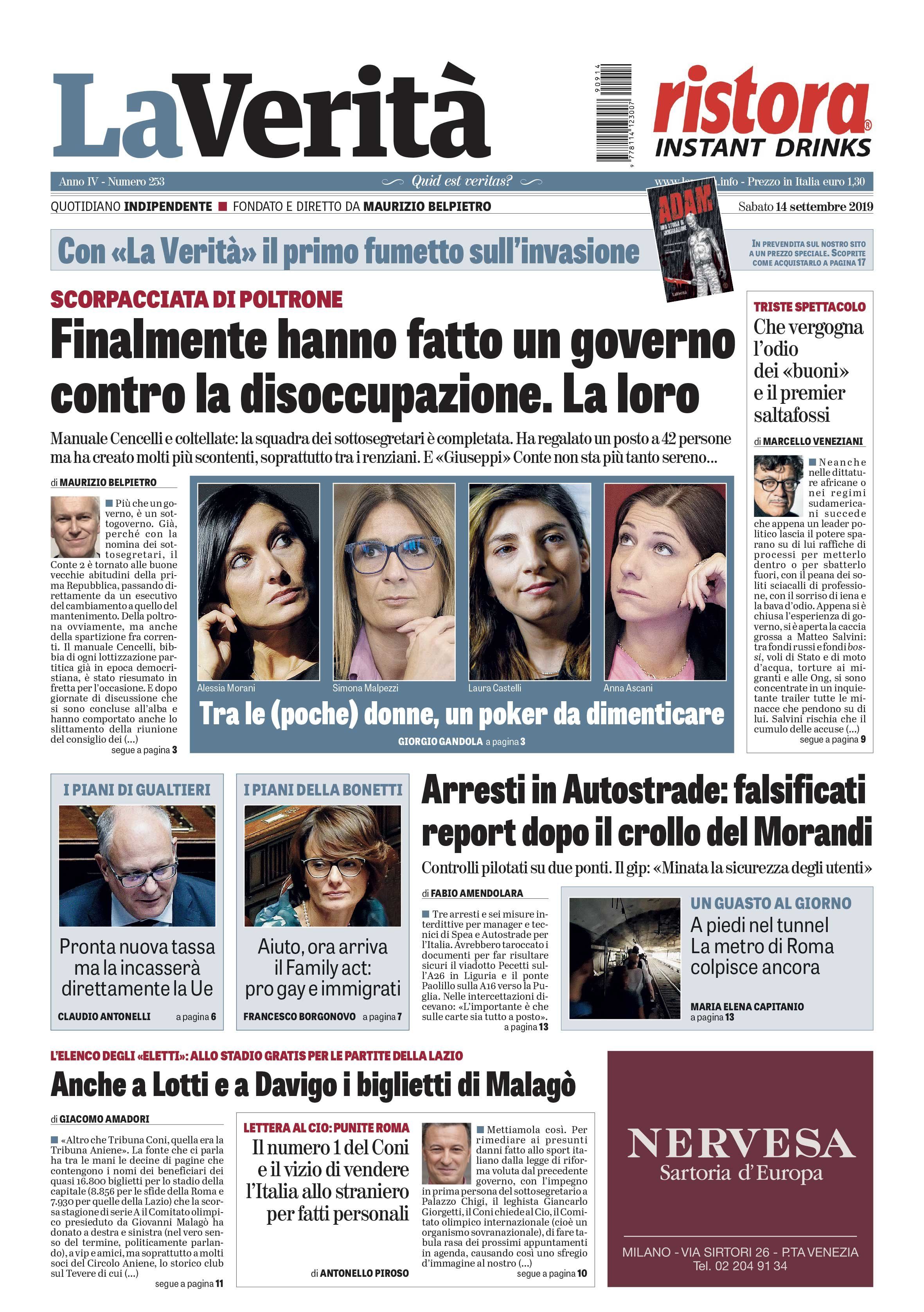 Oggi in edicola