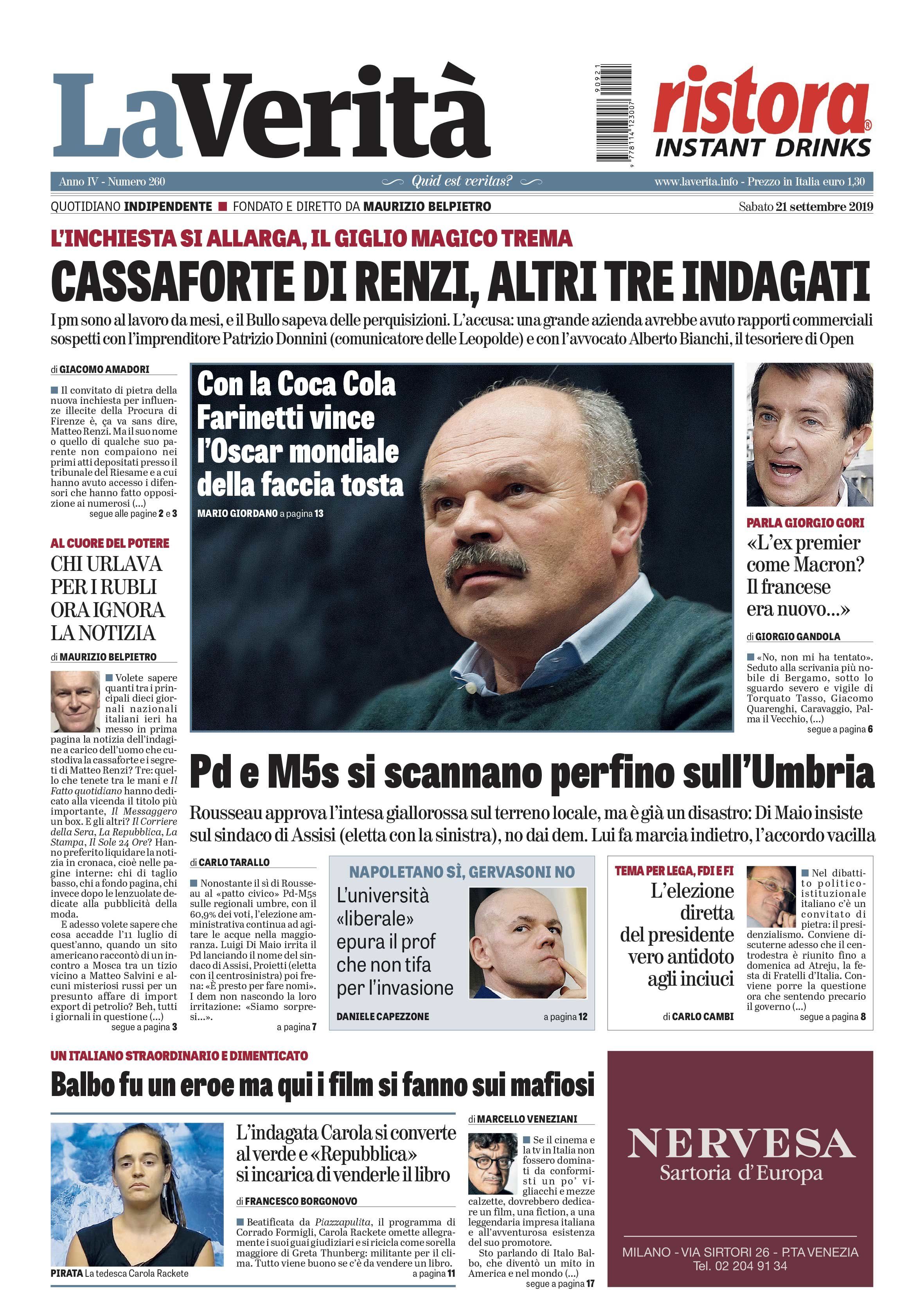 Oggi in edicola