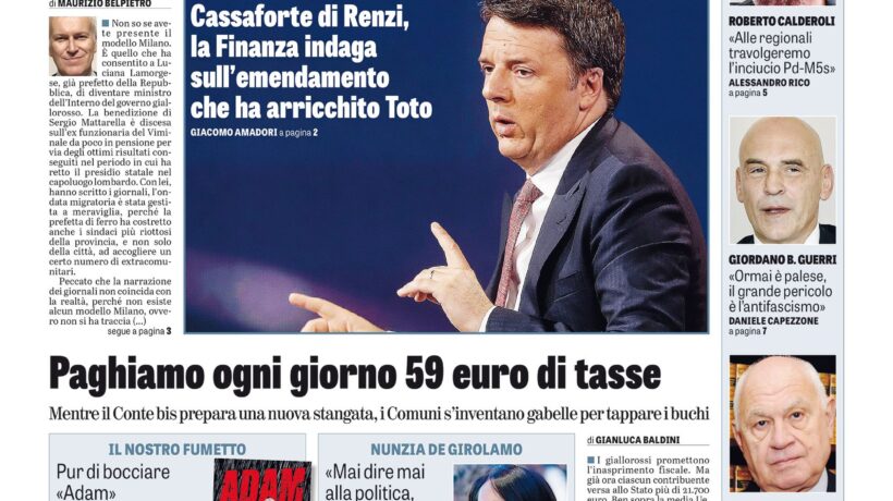 Oggi in edicola
