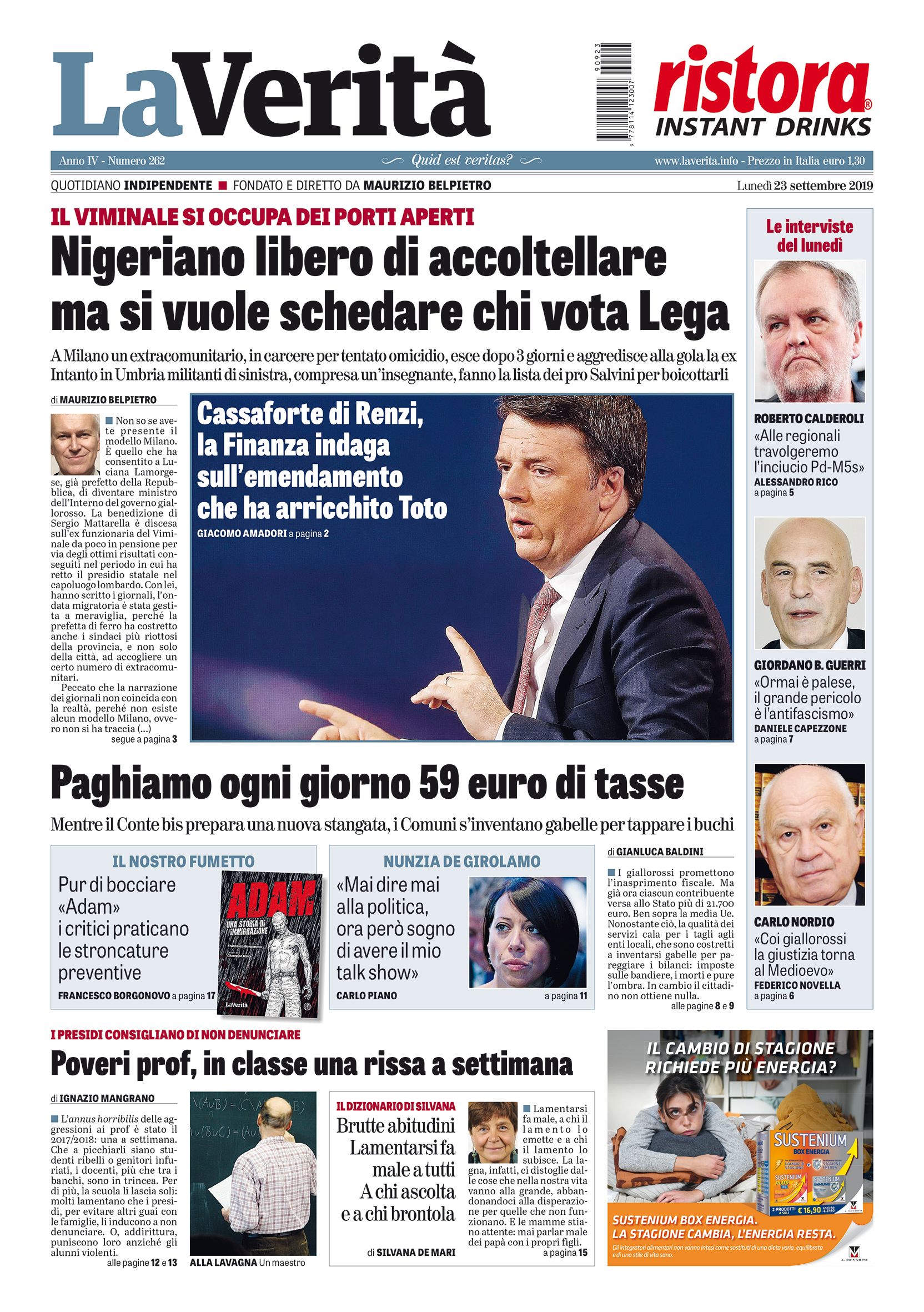 Oggi in edicola
