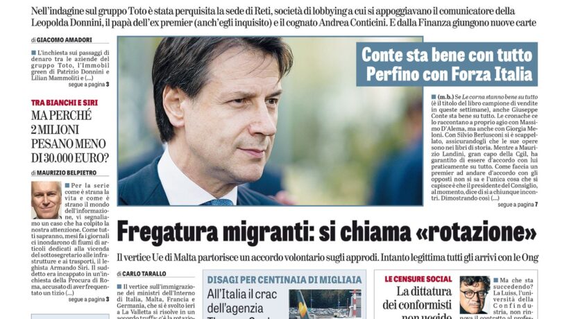 Oggi in edicola