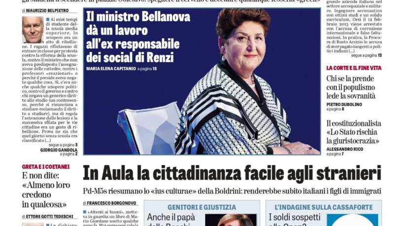Oggi in edicola