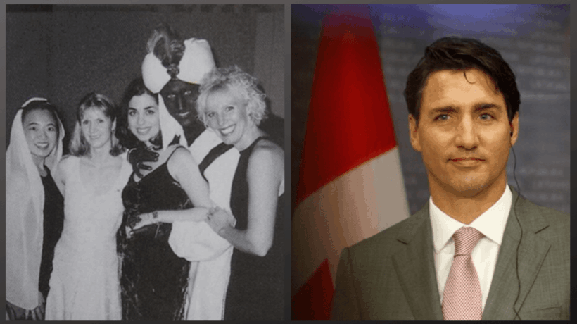 Una foto con la faccia dipinta di nero imbarazza Trudeau