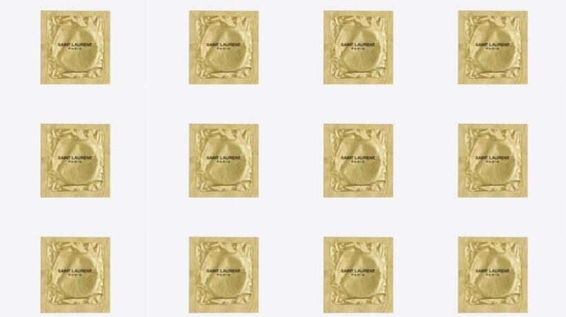 Anche il preservativo diventa extra lusso grazie a Saint Laurent