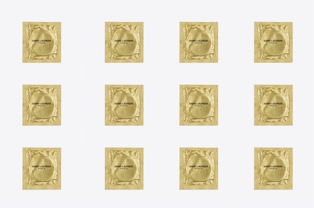 Anche il preservativo diventa extra lusso grazie a Saint Laurent