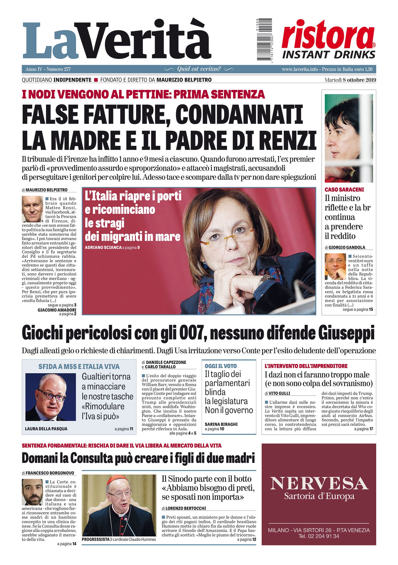 Oggi in edicola