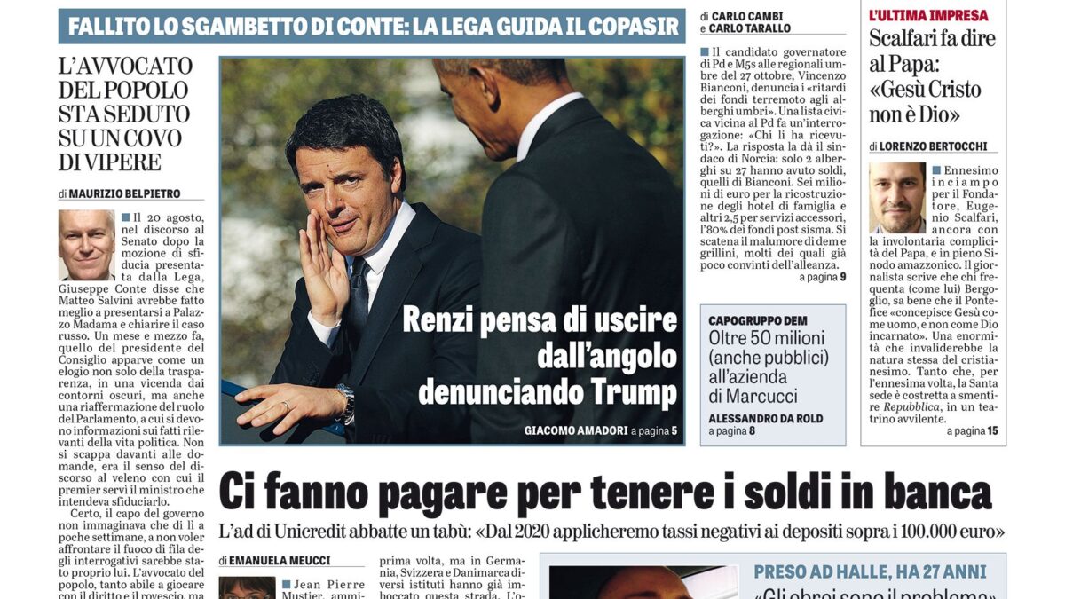 Oggi in edicola