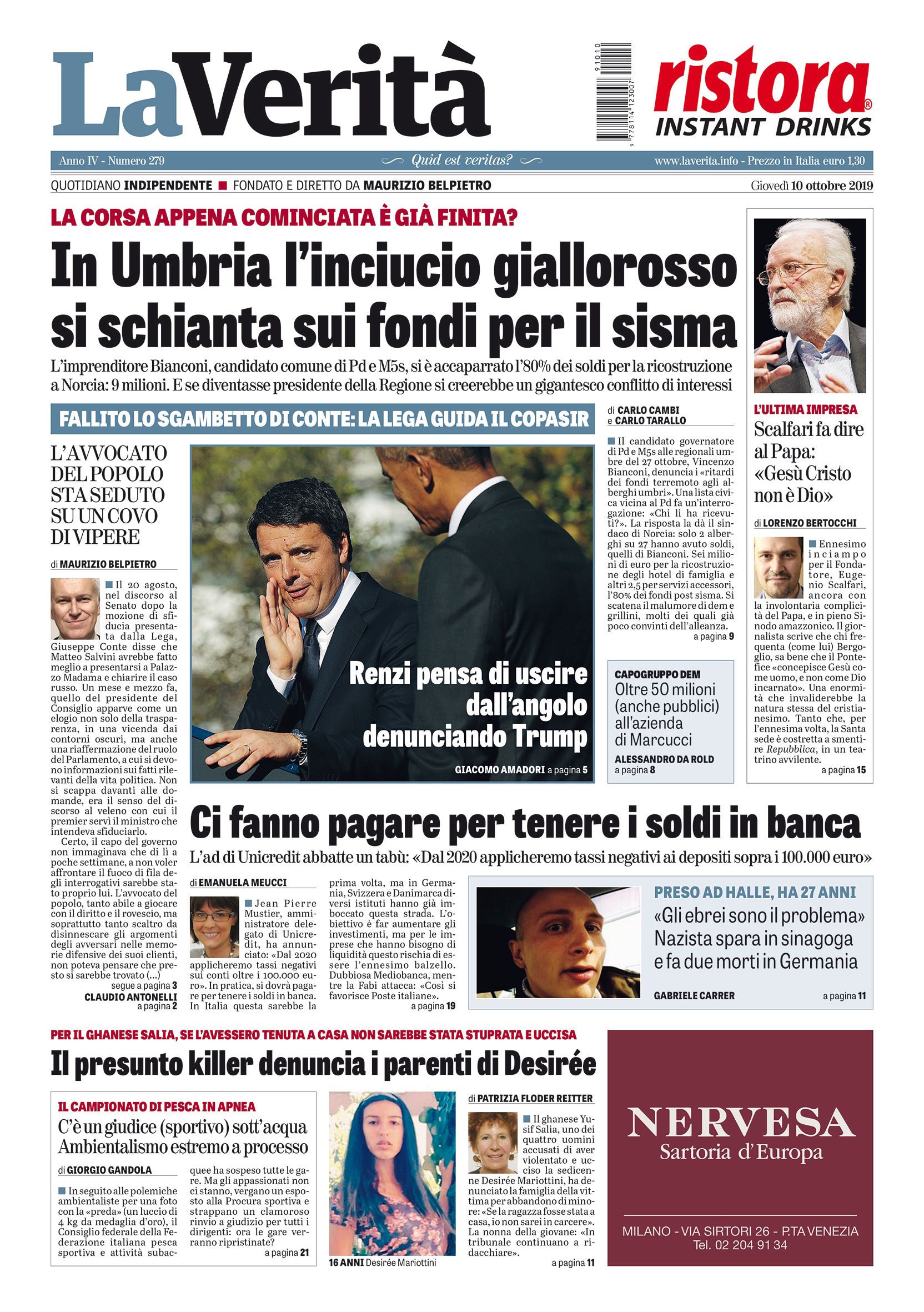 Oggi in edicola