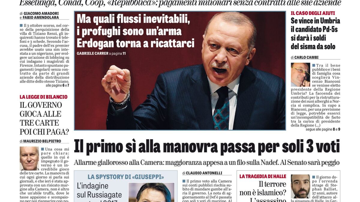 Oggi in edicola