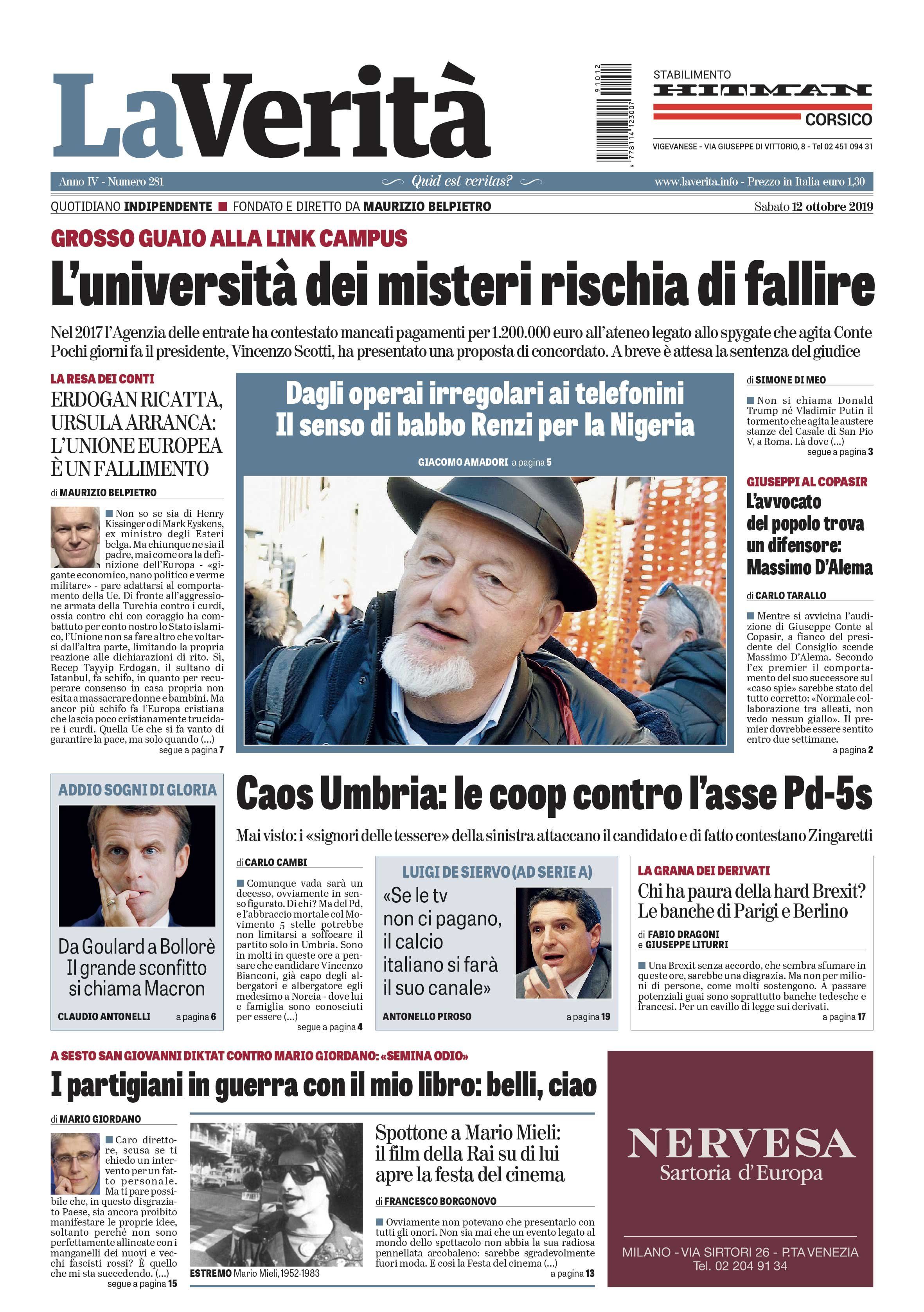 Oggi in edicola