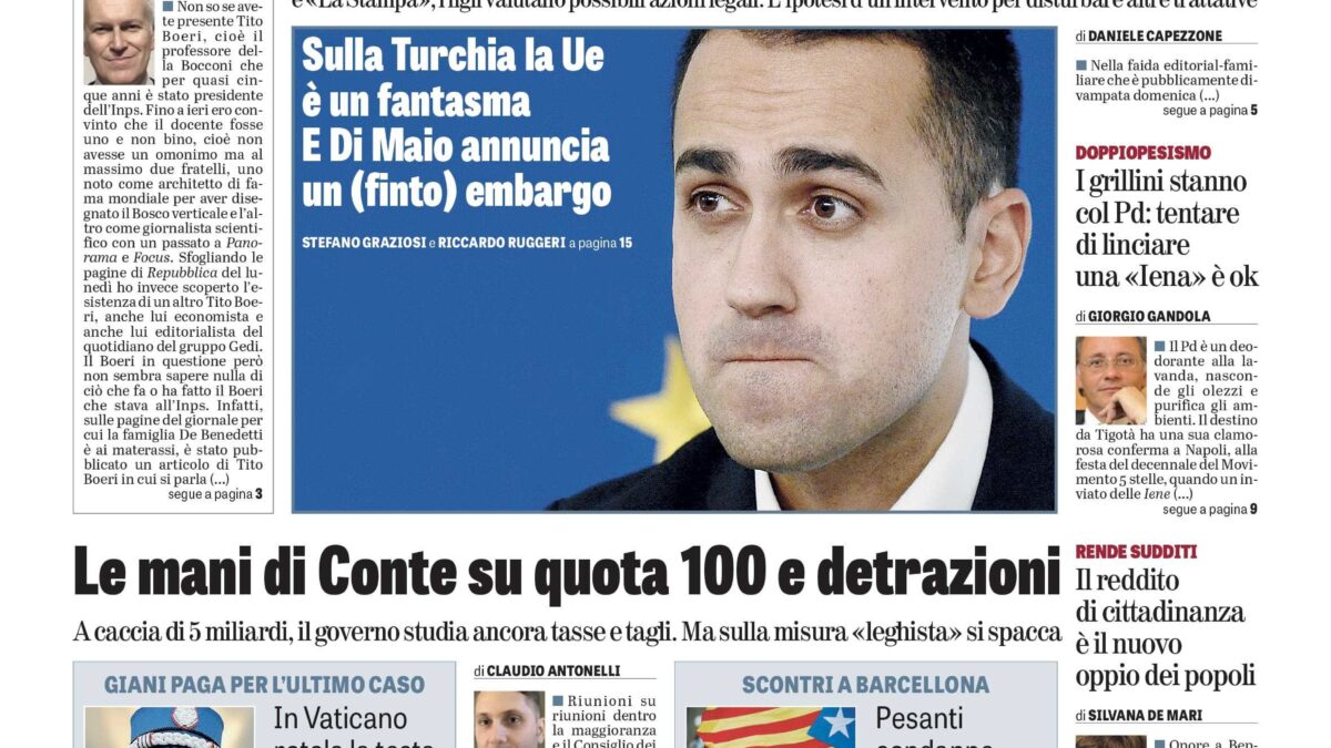 Oggi in edicola