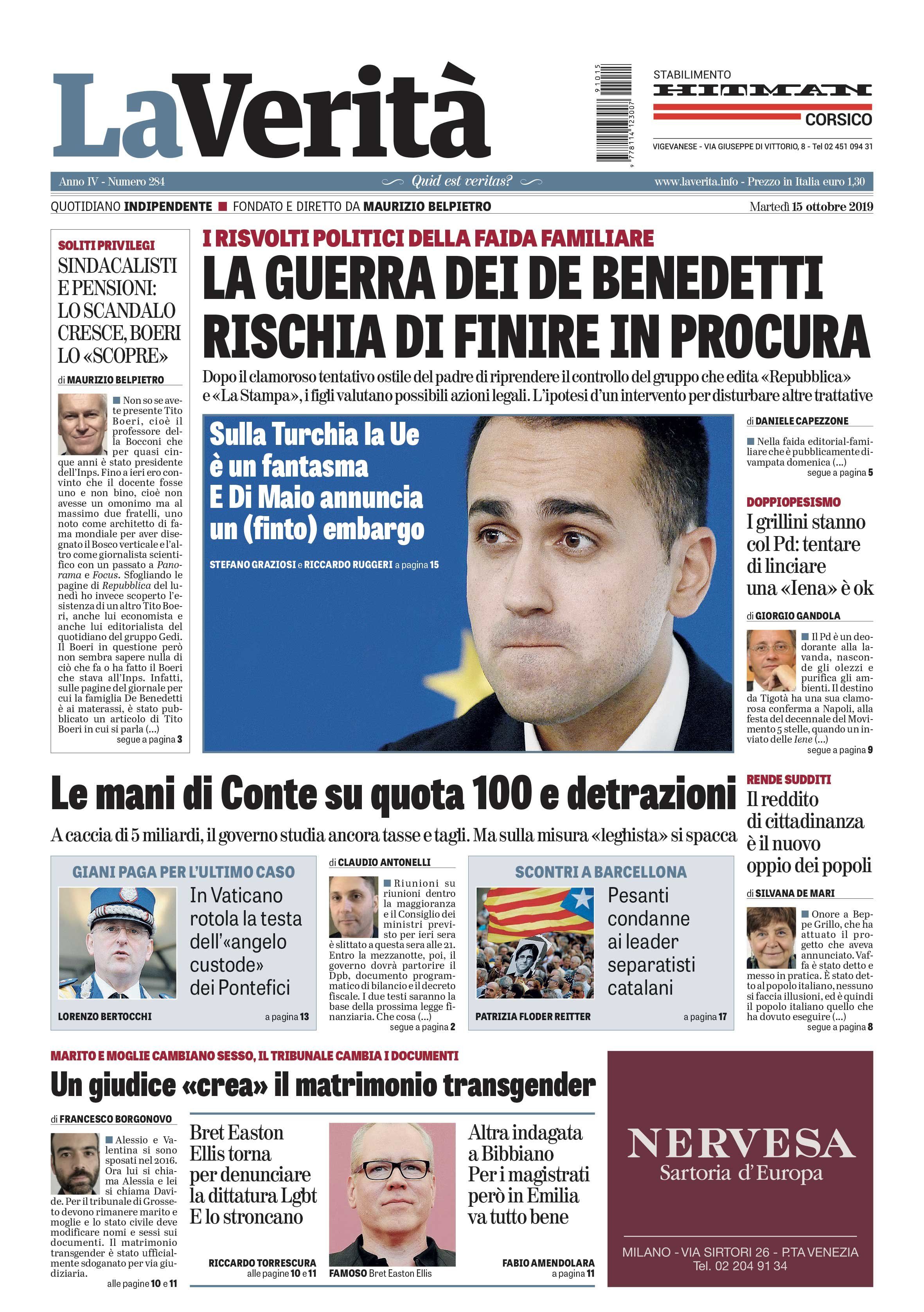 Oggi in edicola