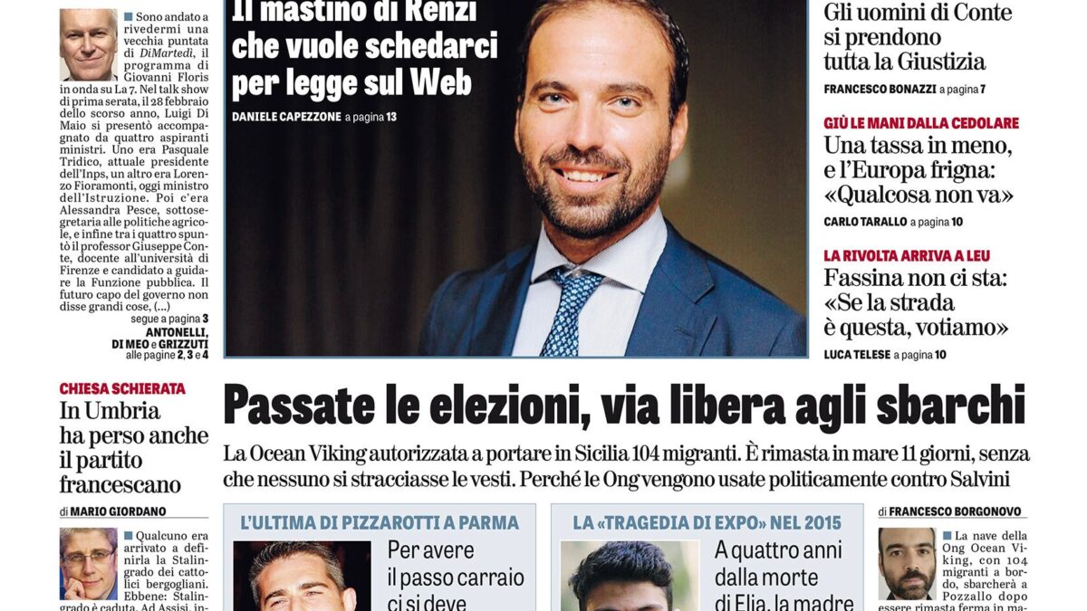Oggi in edicola
