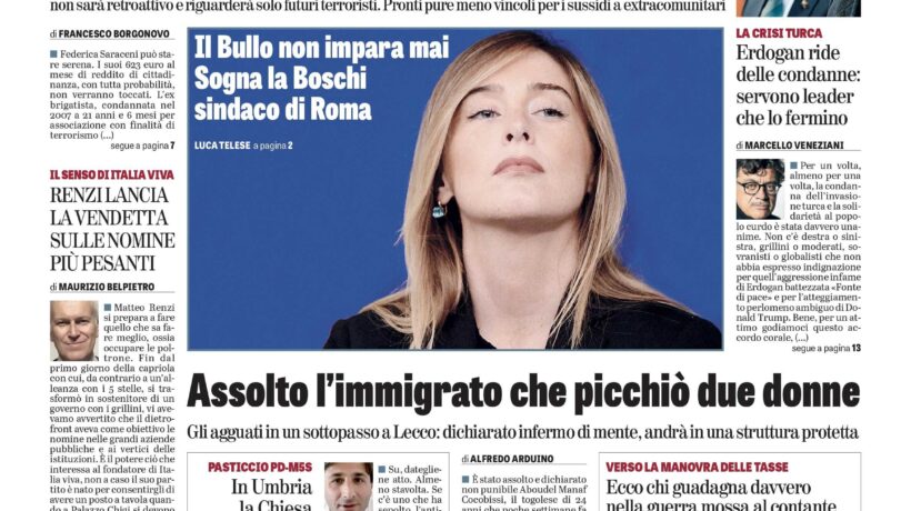Oggi in edicola