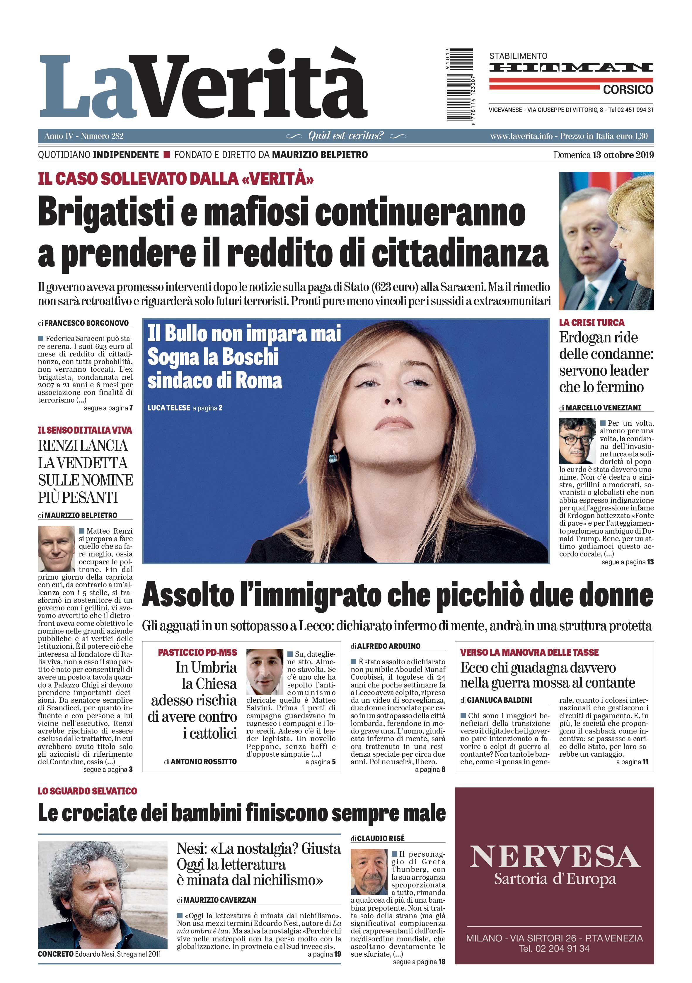 Oggi in edicola