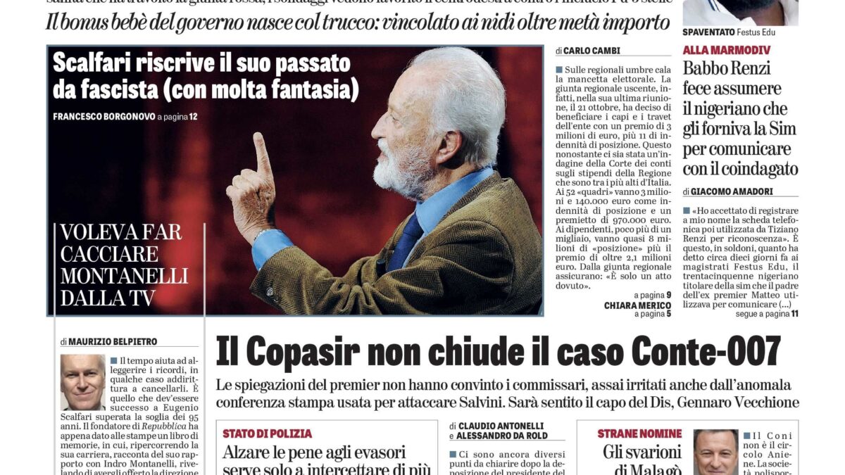 Oggi in edicola