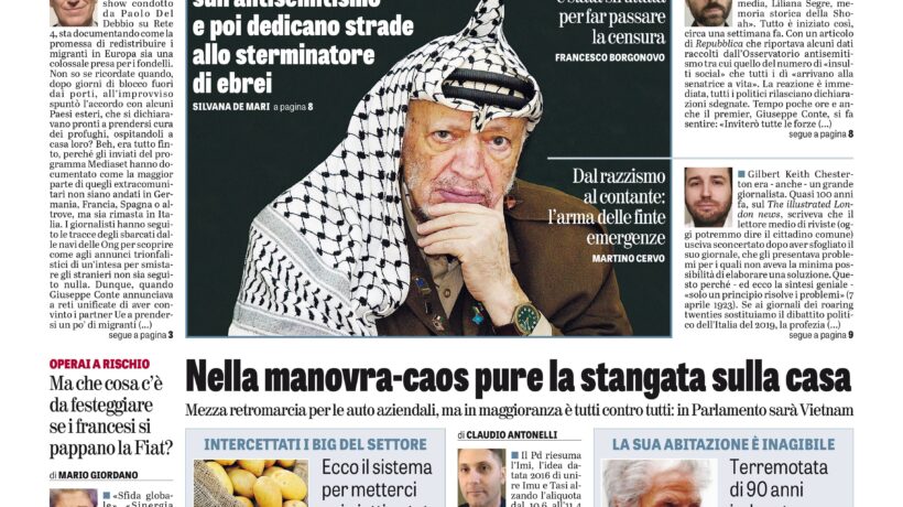 Oggi in edicola