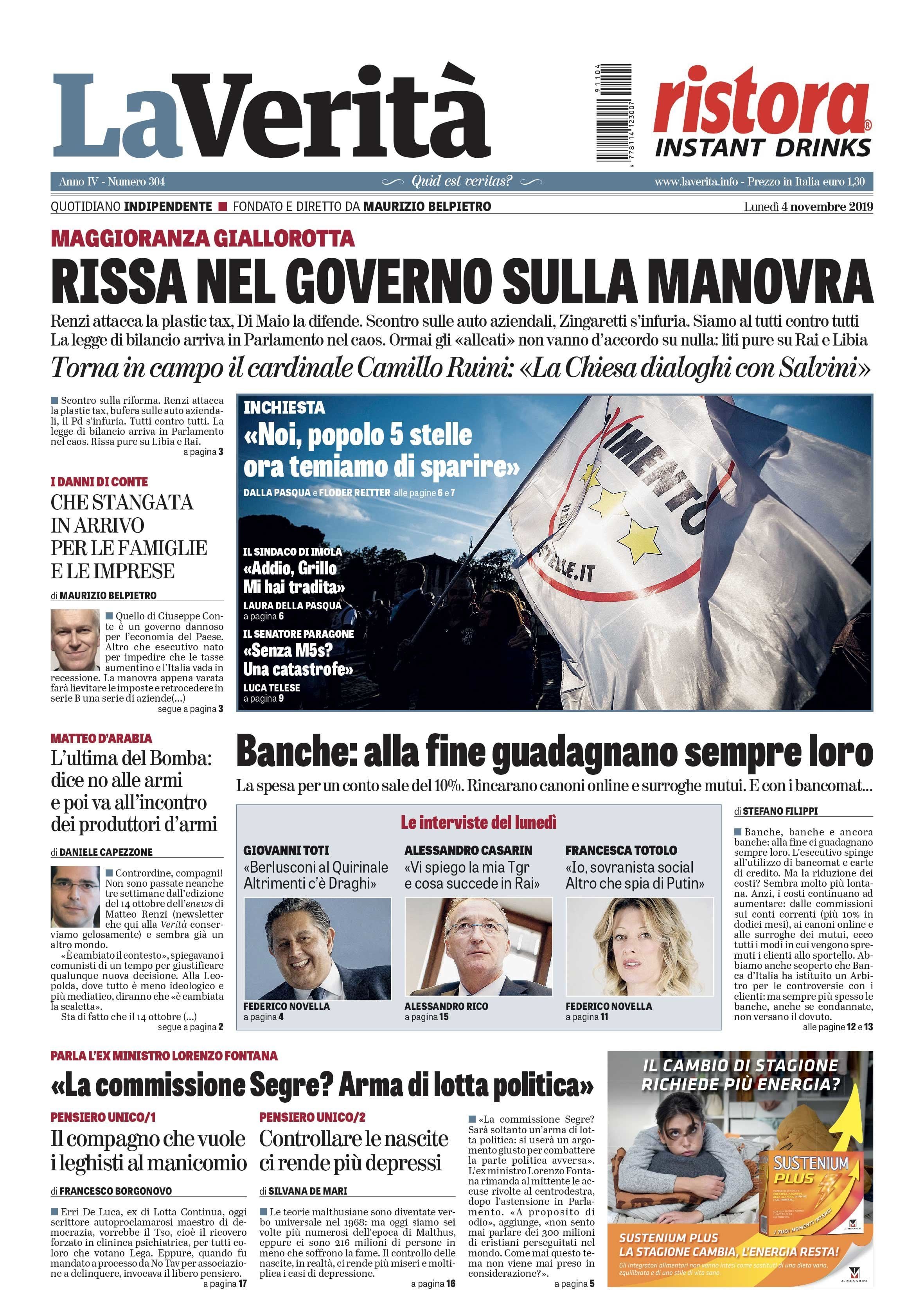 Oggi in edicola
