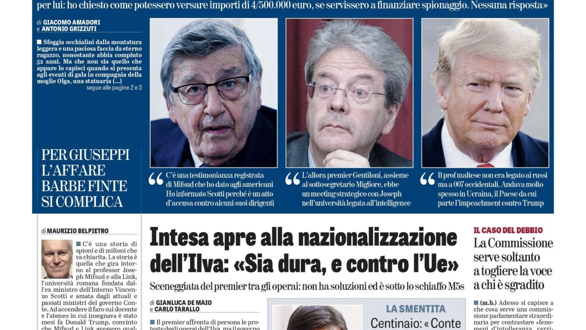 Oggi in edicola