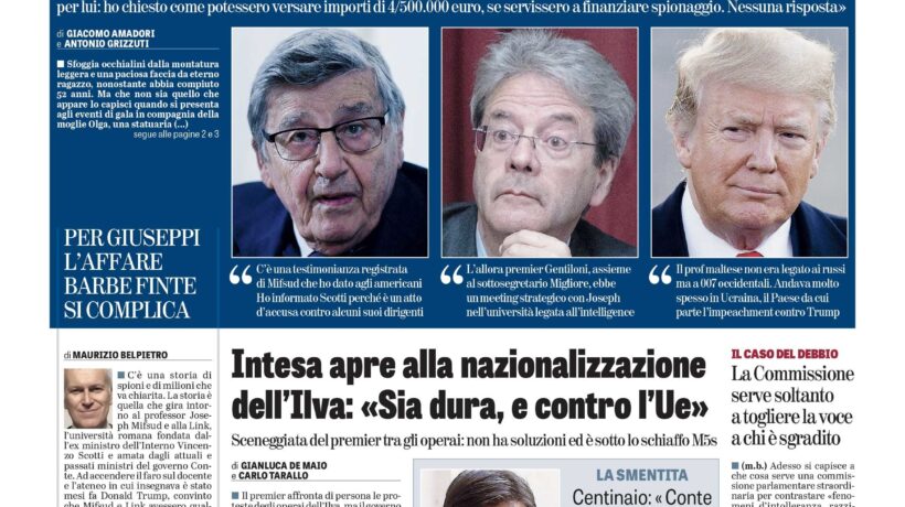 Oggi in edicola
