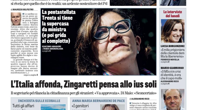 Oggi in edicola
