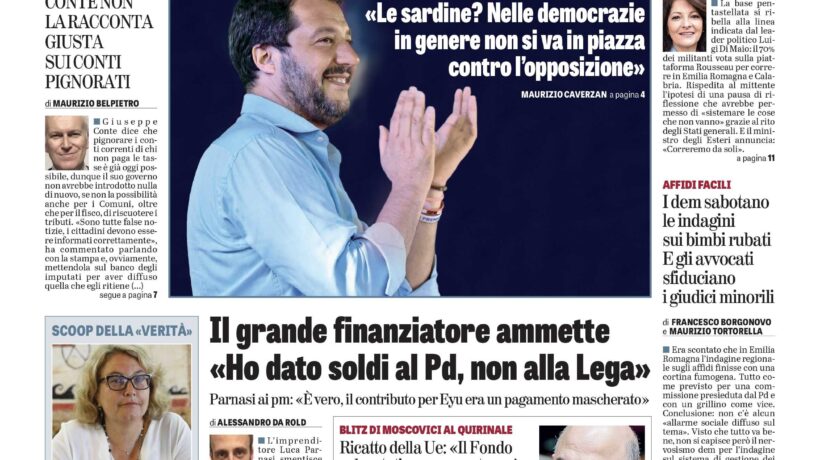 Oggi in edicola