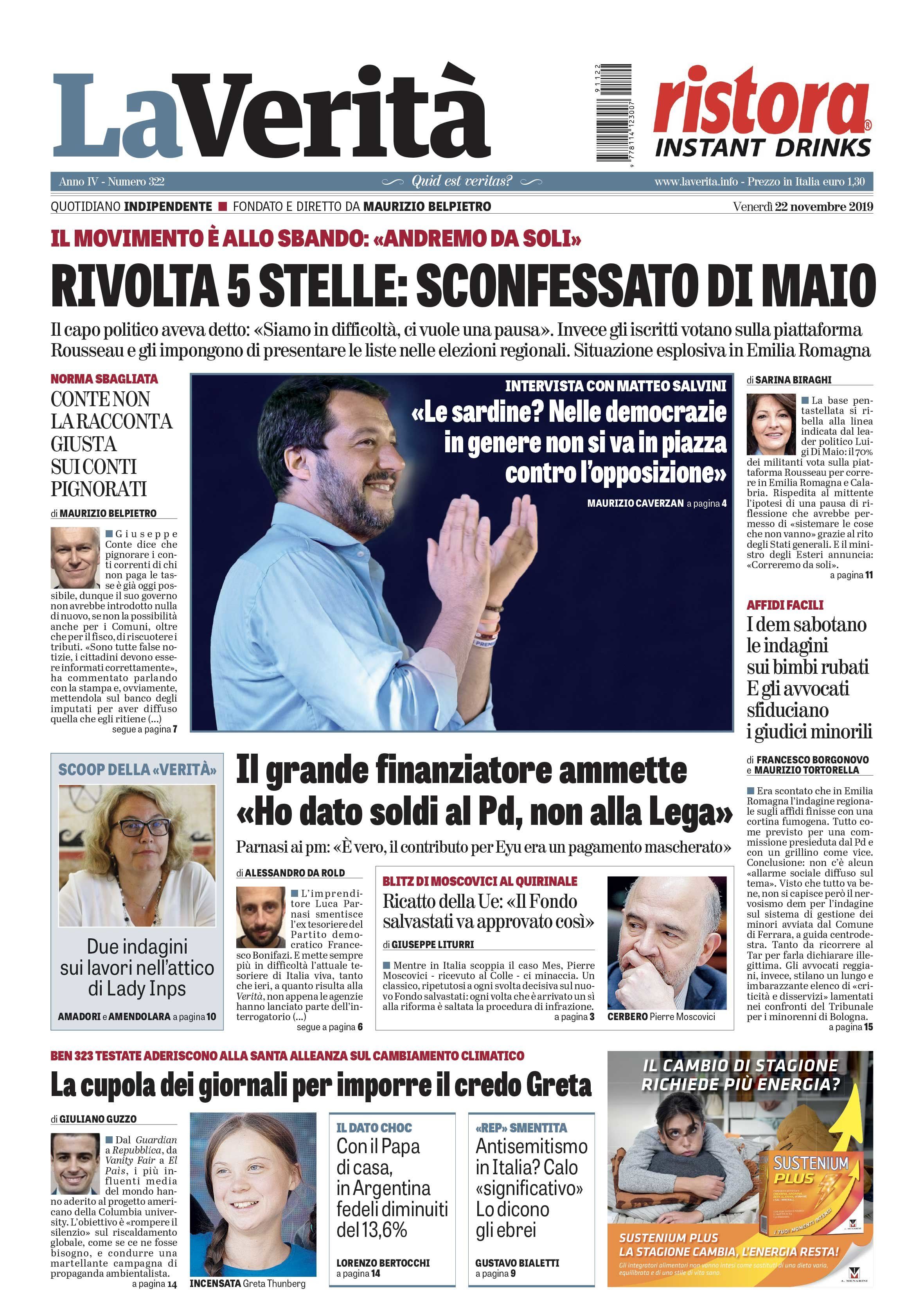 Oggi in edicola