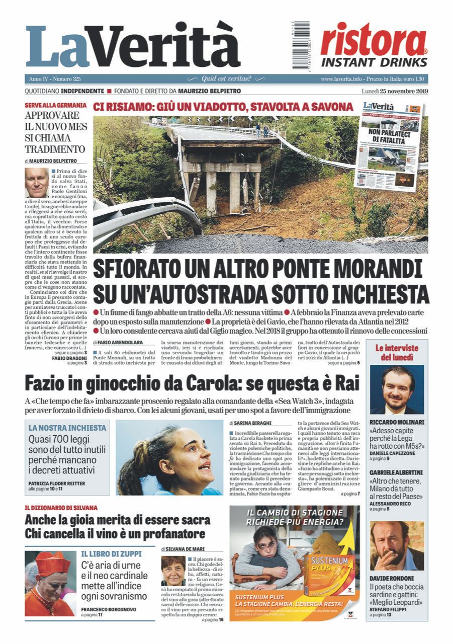 Oggi in edicola