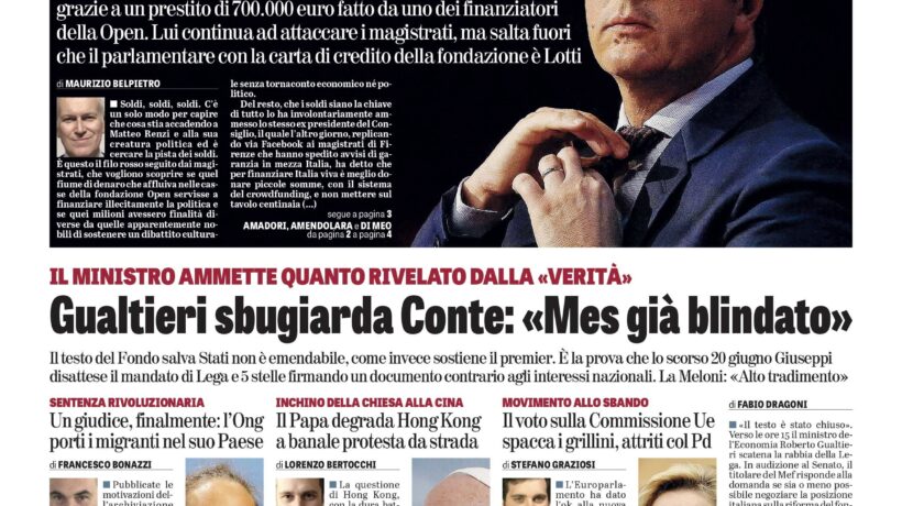 Oggi in edicola