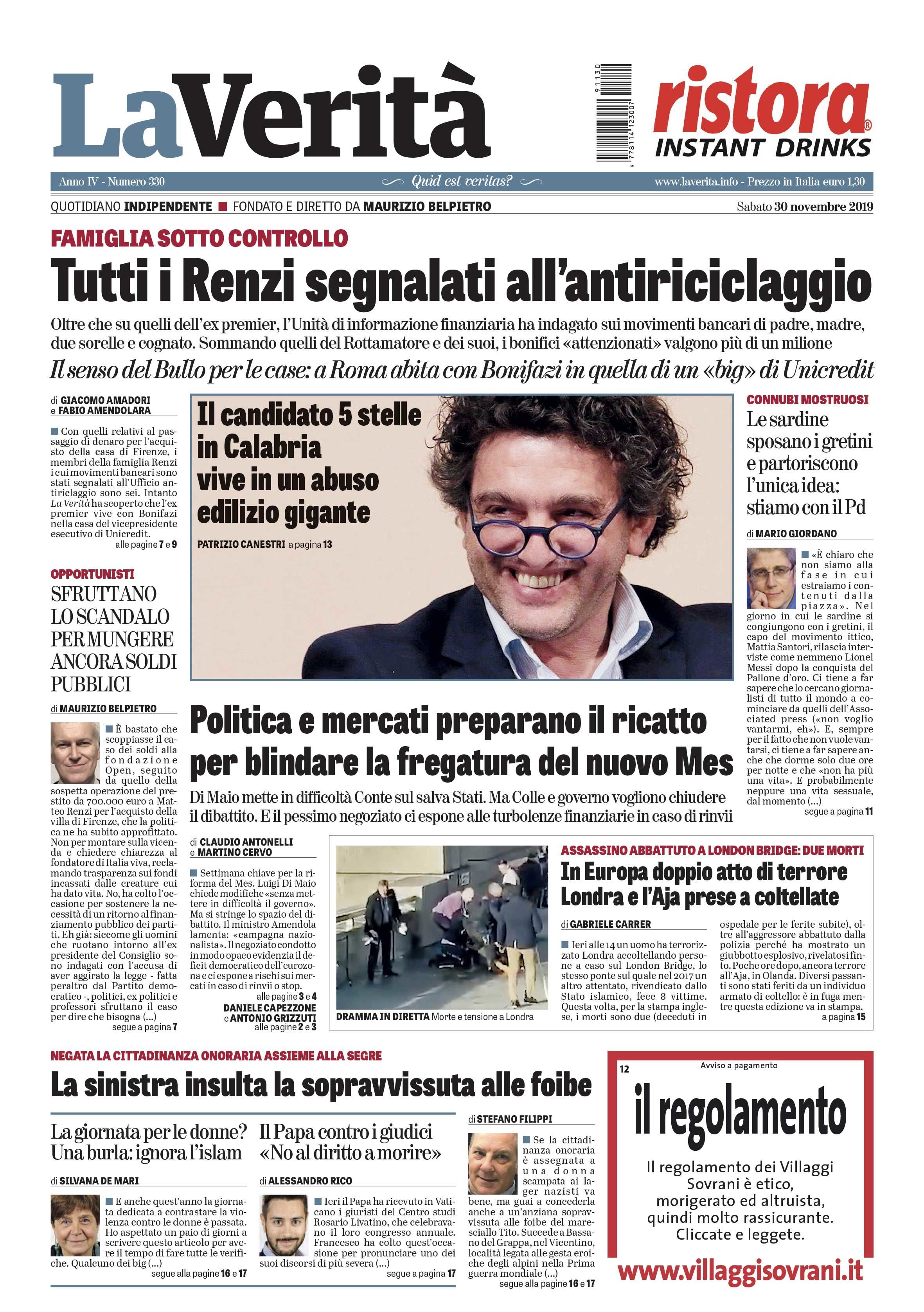 Oggi in edicola