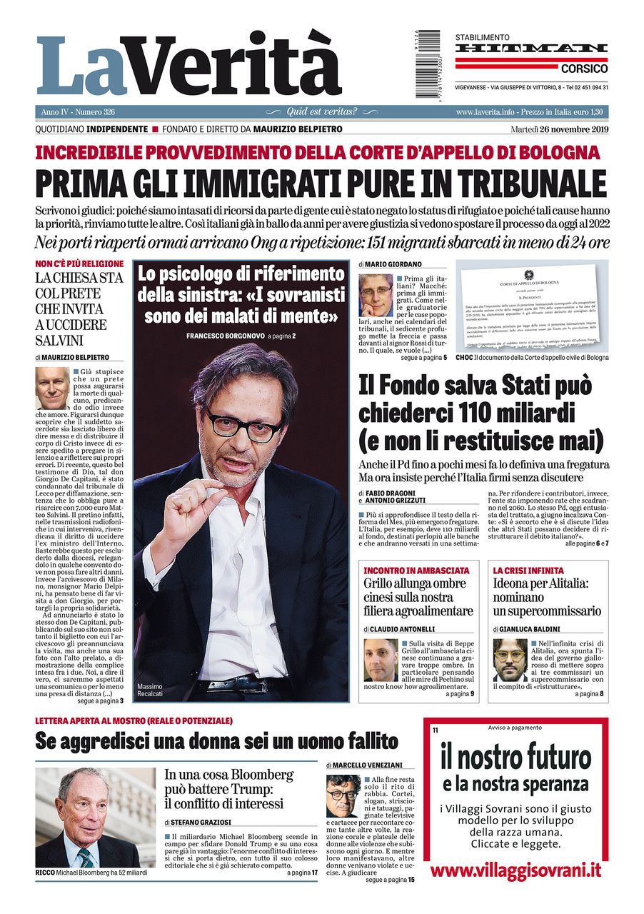 Oggi in edicola