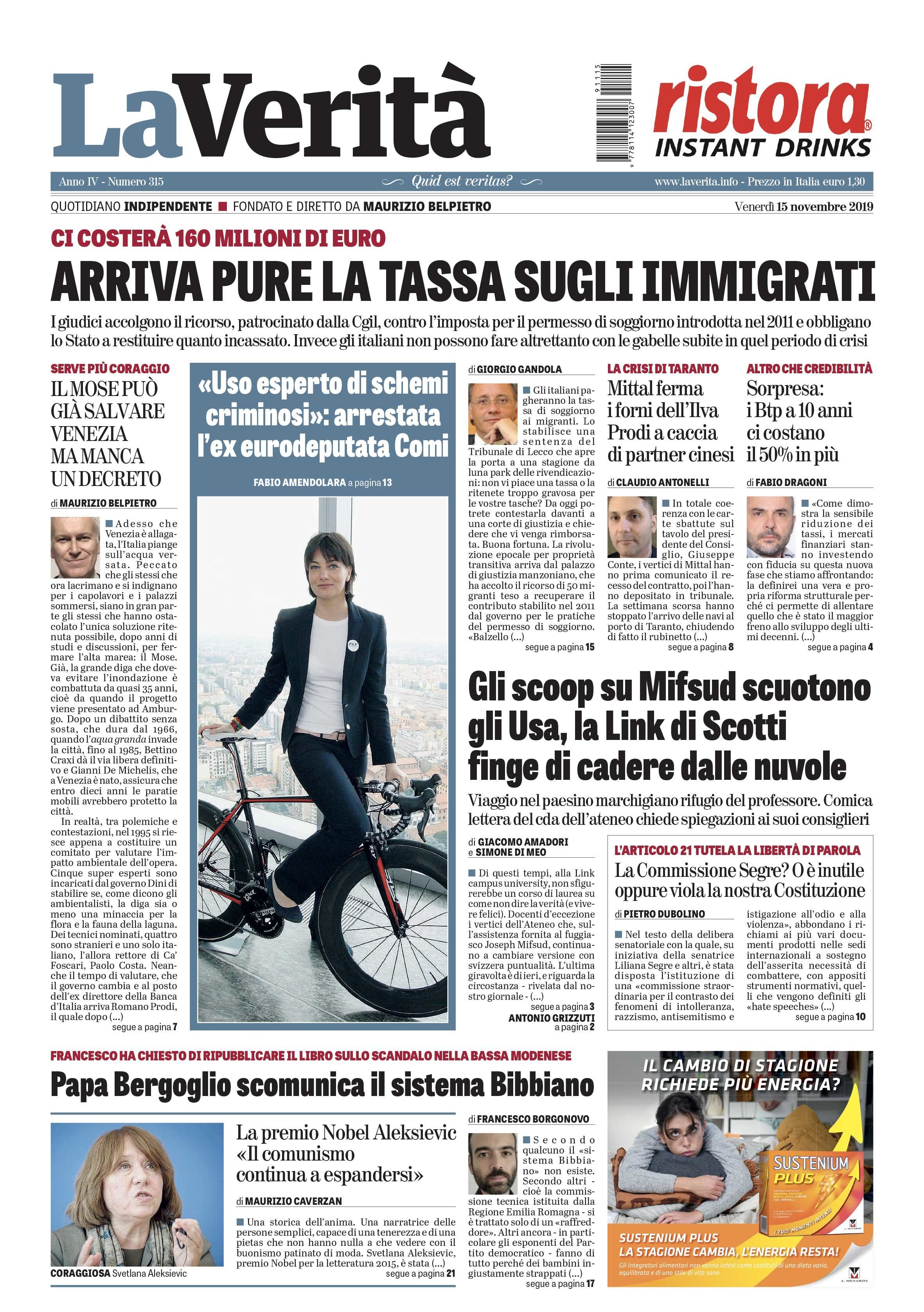 Oggi in edicola