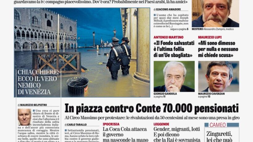 Oggi in edicola