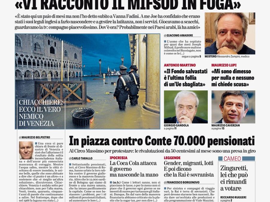 Oggi in edicola