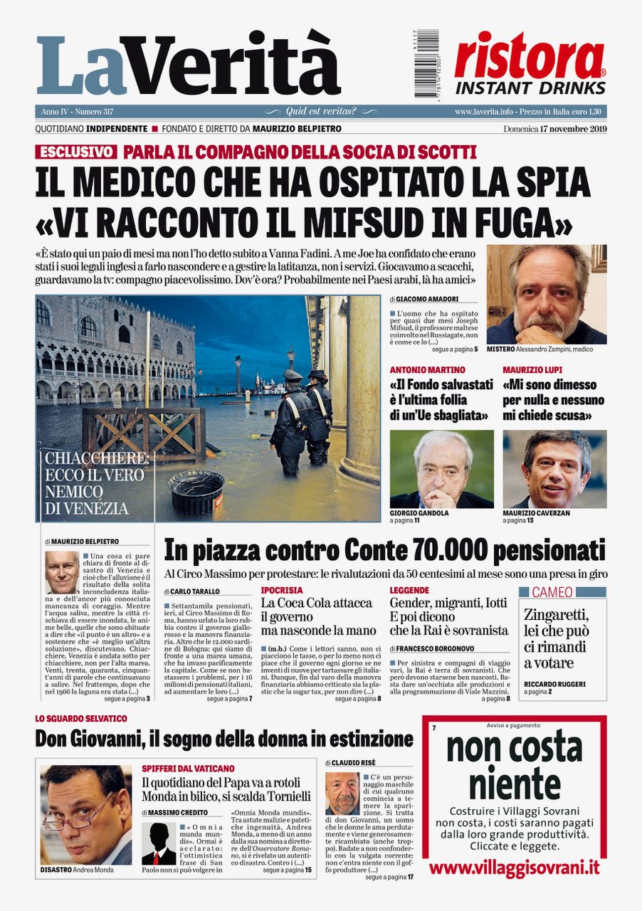 Oggi in edicola